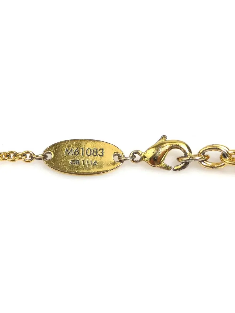 Auth Louis Vuitton Essential V Necklace #304044L24B